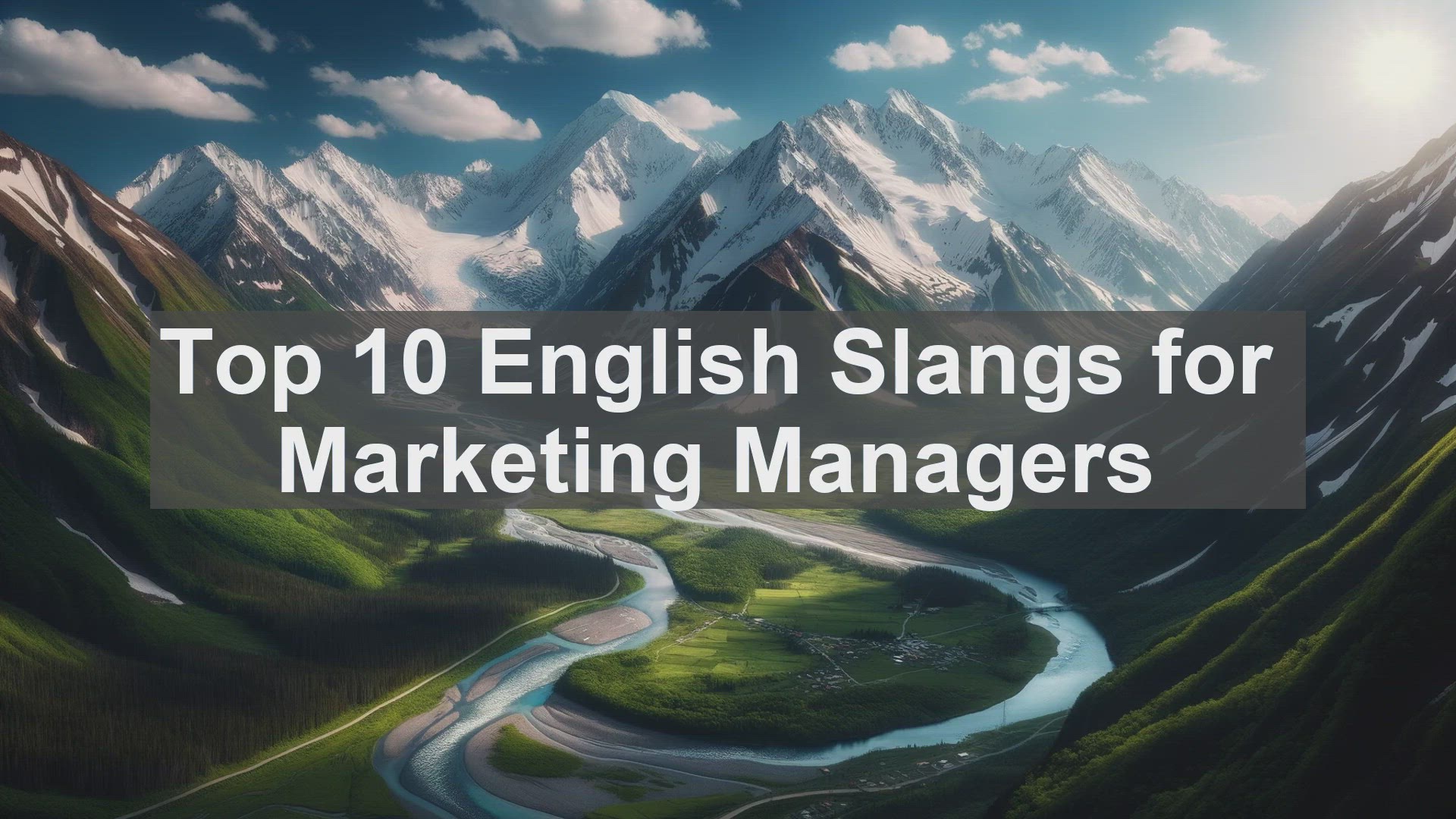 'Video thumbnail for Top 10 English Slangs for Marketing Managers'