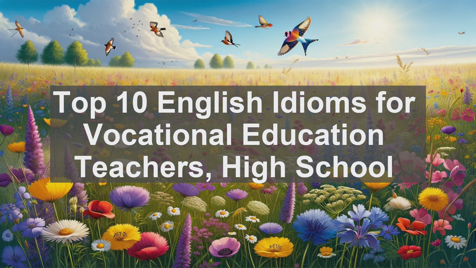 'Video thumbnail for Top 10 English Idioms for Vocational Education Teachers High School'