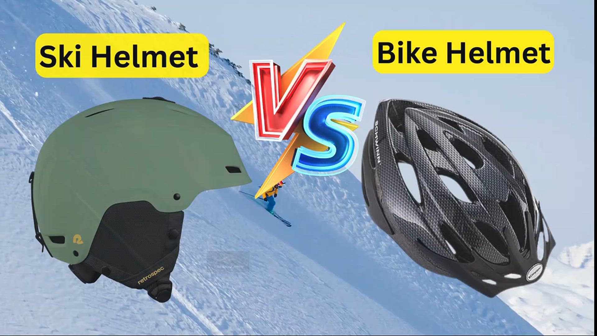 'Video thumbnail for Ski Helmet VS Bike Helmet'