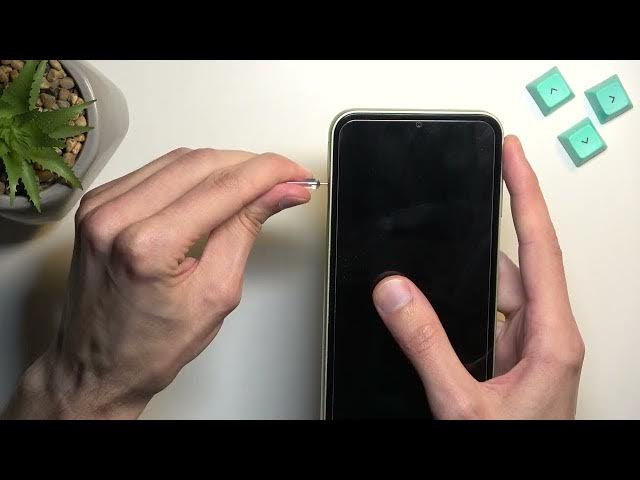 Video thumbnail for How to Insert Nano SIM and Micro SD in SAMSUNG Galaxy A14 - Set Up SIM and SD