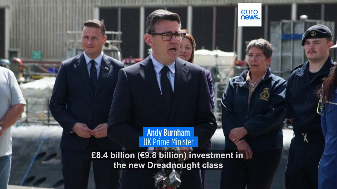 Video thumbnail for UK announces £8 billion investment in nuclear submarines