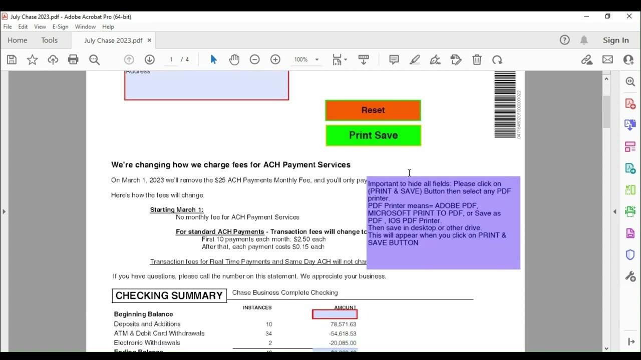 Video thumbnail for Master Your Finances with the Chase July 2023 Business Statement Template