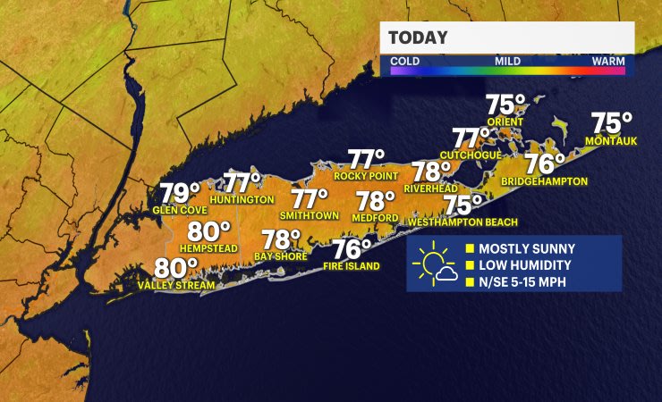 Video thumbnail for Low humidity and sunshine for Long Island