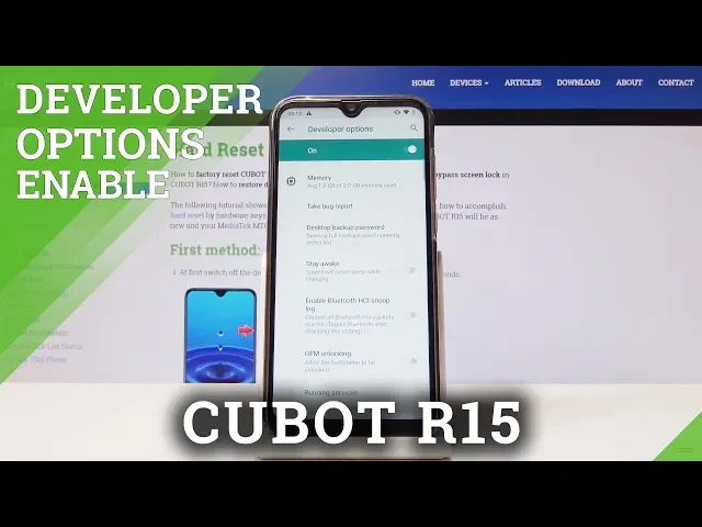 Video thumbnail for How to Activate Developer Options in CUBOT R15 - Enable OEM Unlock