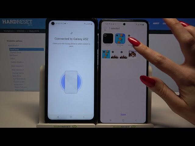 Video thumbnail for How to Move Media between any Samsung device & SAMSUNG Galaxy A52 – Samsung Smart Switch Mobile App