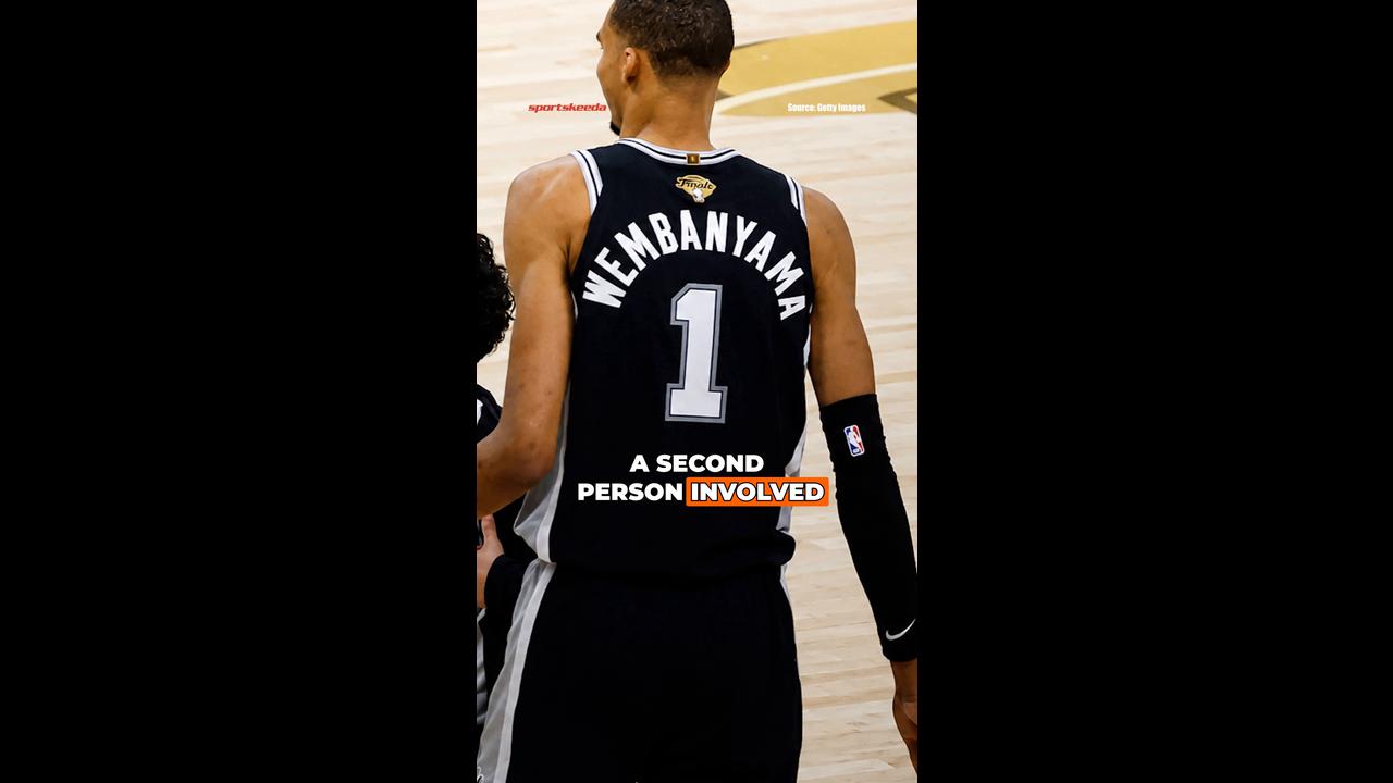 Video thumbnail for Fan Storms NBA Finals Court to Take Selfie With Victor Wembanyama!