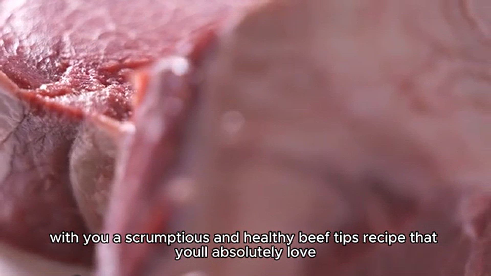 'Video thumbnail for Beef tips recipe'