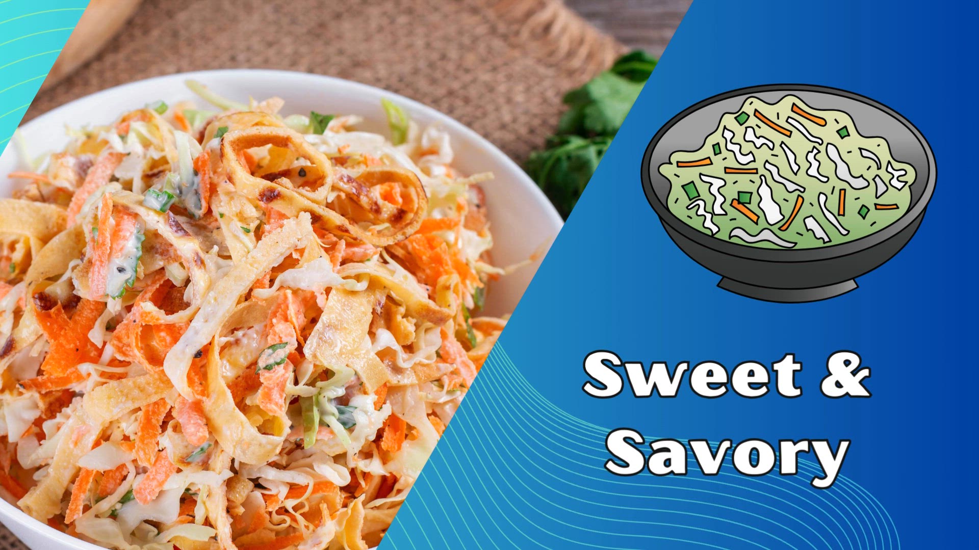 'Video thumbnail for Sweet & Savory Restaurant-Style Coleslaw'