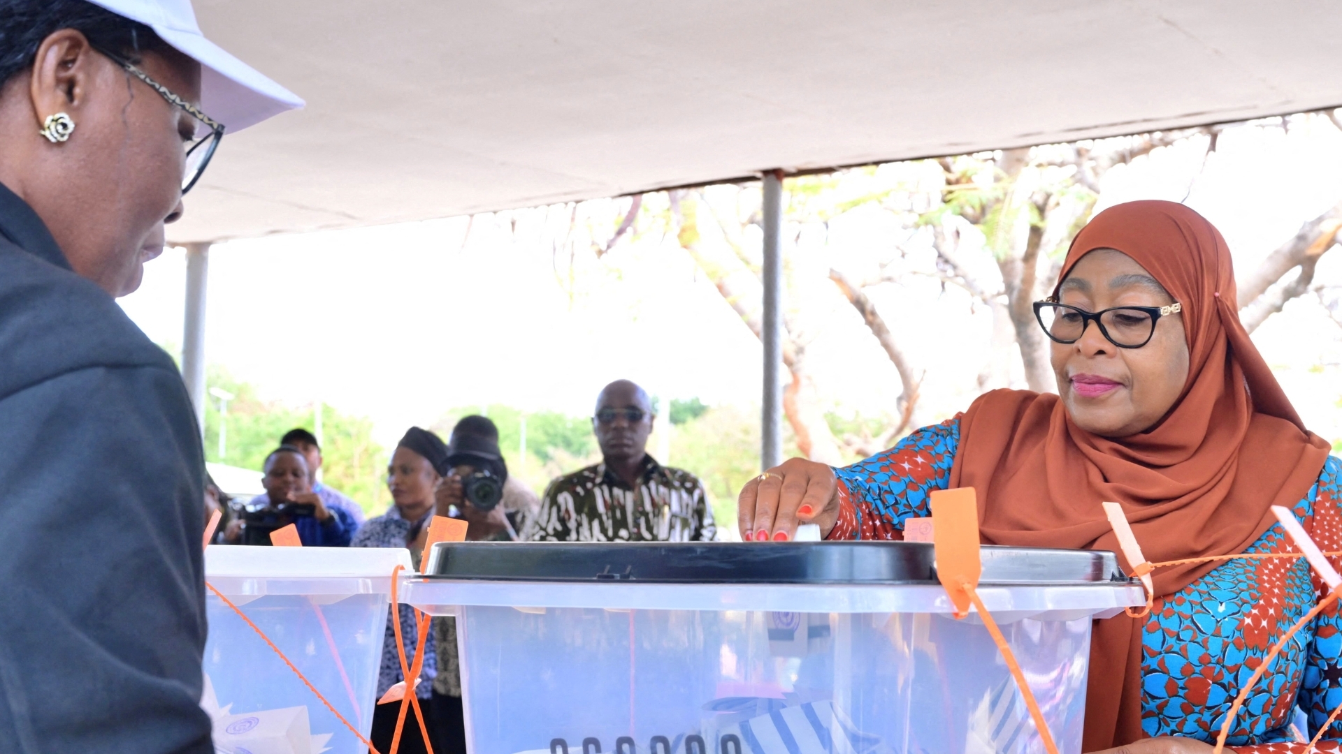 'Video thumbnail for Tanzania’s President Samia set for second term amid protests'