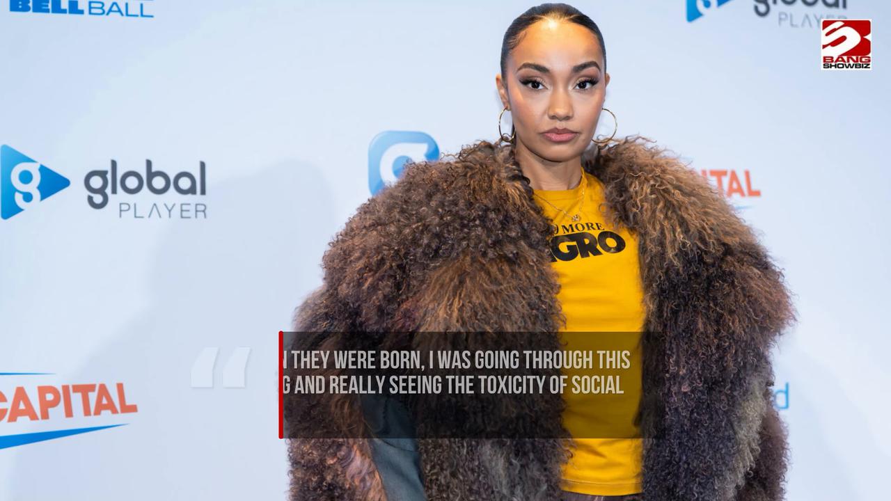 Video thumbnail for Leigh-Anne Pinnock’s family privacy comments resurface after she uses music studio video to reveal she’s expecting her