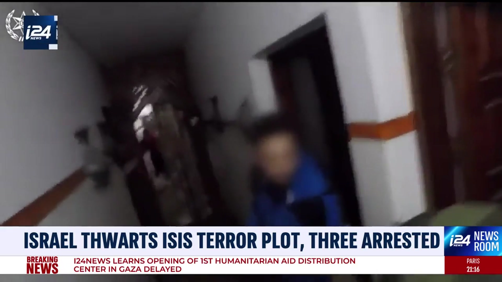 'Video thumbnail for Israel thwarts ISIS terror plot, three arrested'