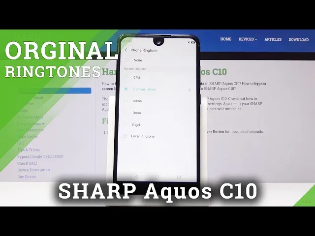 Video thumbnail for How to Change Ringtone in Sharp C10 - Sharp Ringtone List