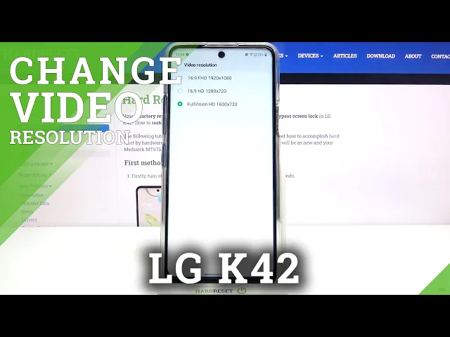 Video thumbnail for How to Adjust Video Resolution in LG K42 – Open Camera Settings