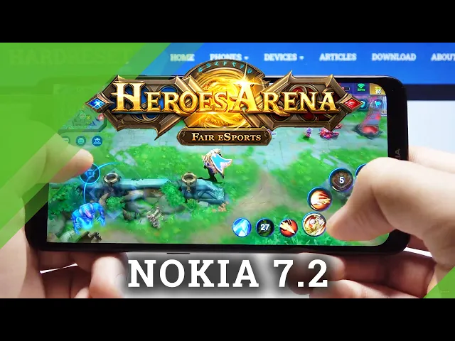Video thumbnail for Test Heroes Arena GamePlay on NOKIA 7.2 – FPS / Drops / Crashes Checkup