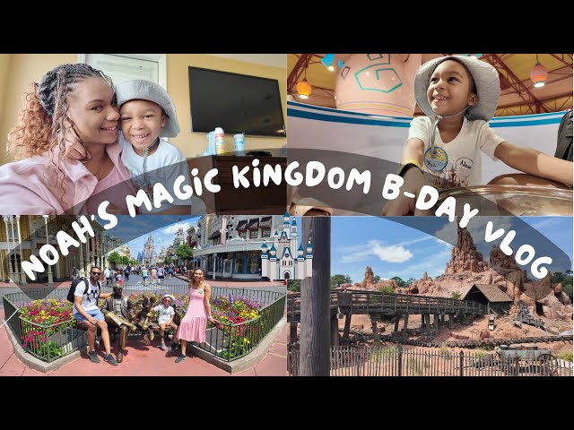 Video thumbnail for Noah's 5th Birtdhay at Disney's Magic Kingdom: Disney World Family Vlog Day One