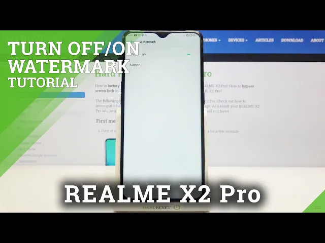 Video thumbnail for How to Add Watermark to REALME X2 Pro – Turn On Watermark