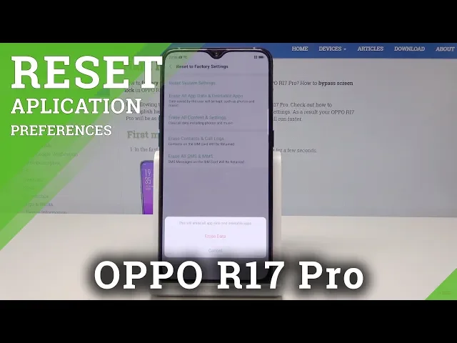 Video thumbnail for How to Reset Apps Data in OPPO R17 Pro - Delete App Data
