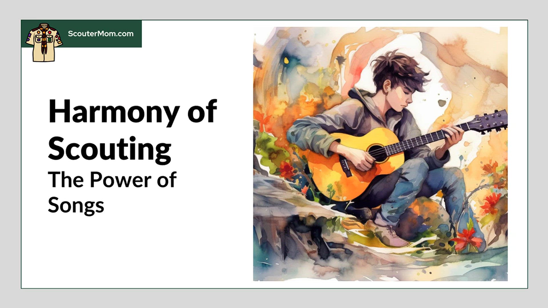 'Video thumbnail for Harmony of Scouting: The Power of Songs'