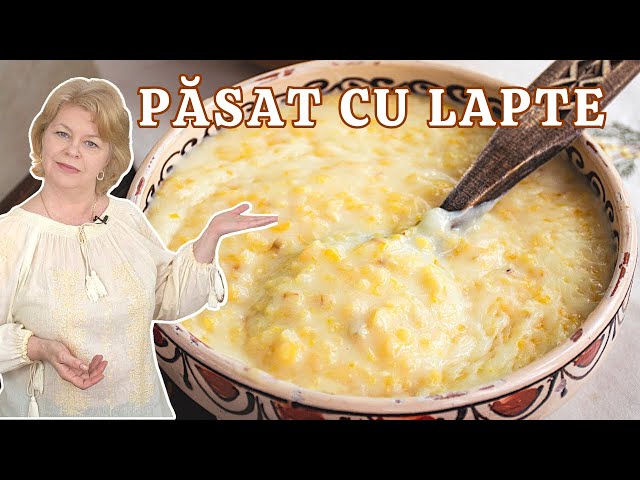 'Video thumbnail for PĂSAT cu lapte si unt - rețeta tradițională pentru Rusalii. Crupe de porumb fierte în lapte.'