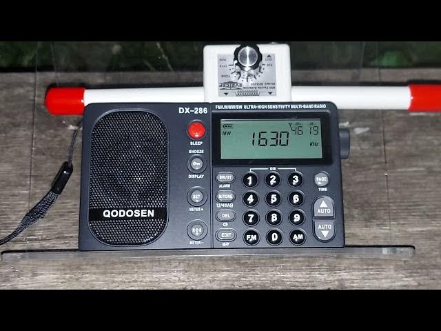 Video thumbnail for SV2CZF AM Ferrite Antenna - Qodosen DX-286 Radio - MW DX of KCJJ 1630 AM from Iowa City Iowa