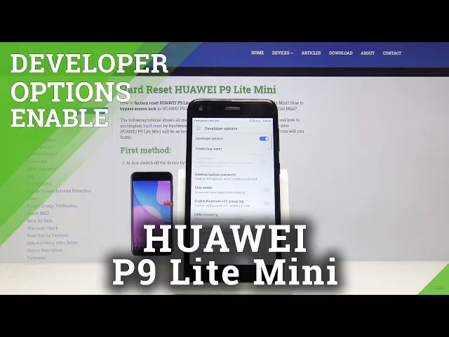 Video thumbnail for How to Activate Developer Options in HUAWEI P9 Lite Mini