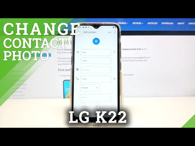 Video thumbnail for How to Add Photo to Contact in LG K22 – Customize Contact Profile