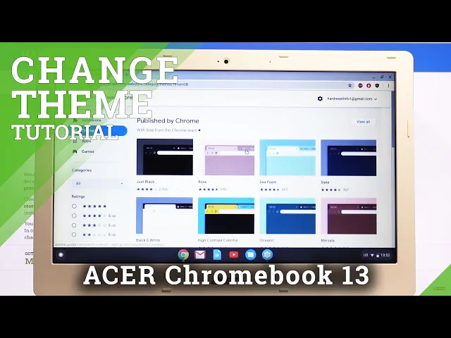 Video thumbnail for How to Change Theme in ACER Chromebook 13 – Customize Display
