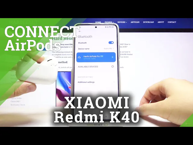 Video thumbnail for How to Connect AirPods to XIAOMI Redmi K40 – Bluetooth Connection