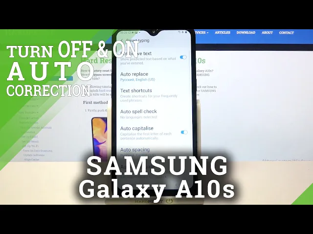 Video thumbnail for How to Turn On/Off Auto-Correction in SAMSUNG Galaxy A10s – Predictive Text