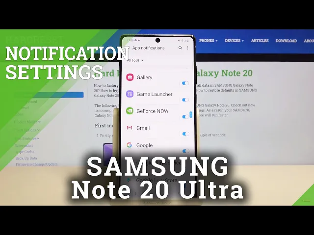 Video thumbnail for How to Personalize Notifications in SAMSUNG Galaxy Note 20 – Find Notification Settings