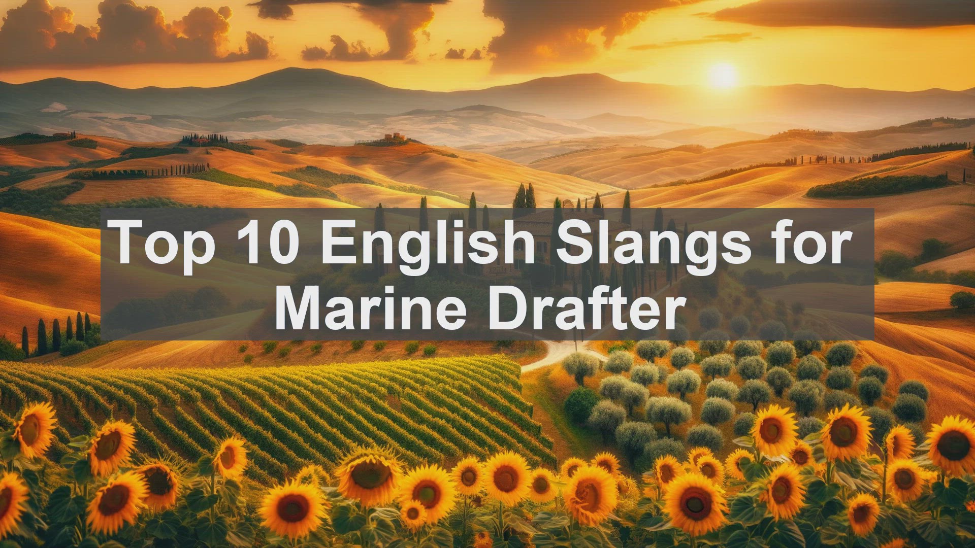 'Video thumbnail for Top 10 English Slangs for Marine Drafter'