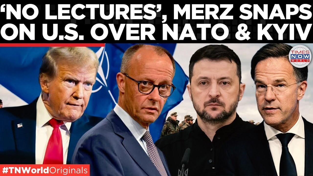 Video thumbnail for Europe Doesn’t Need U.S. Lectures – Merz Fires Back at Critics | Times Now World