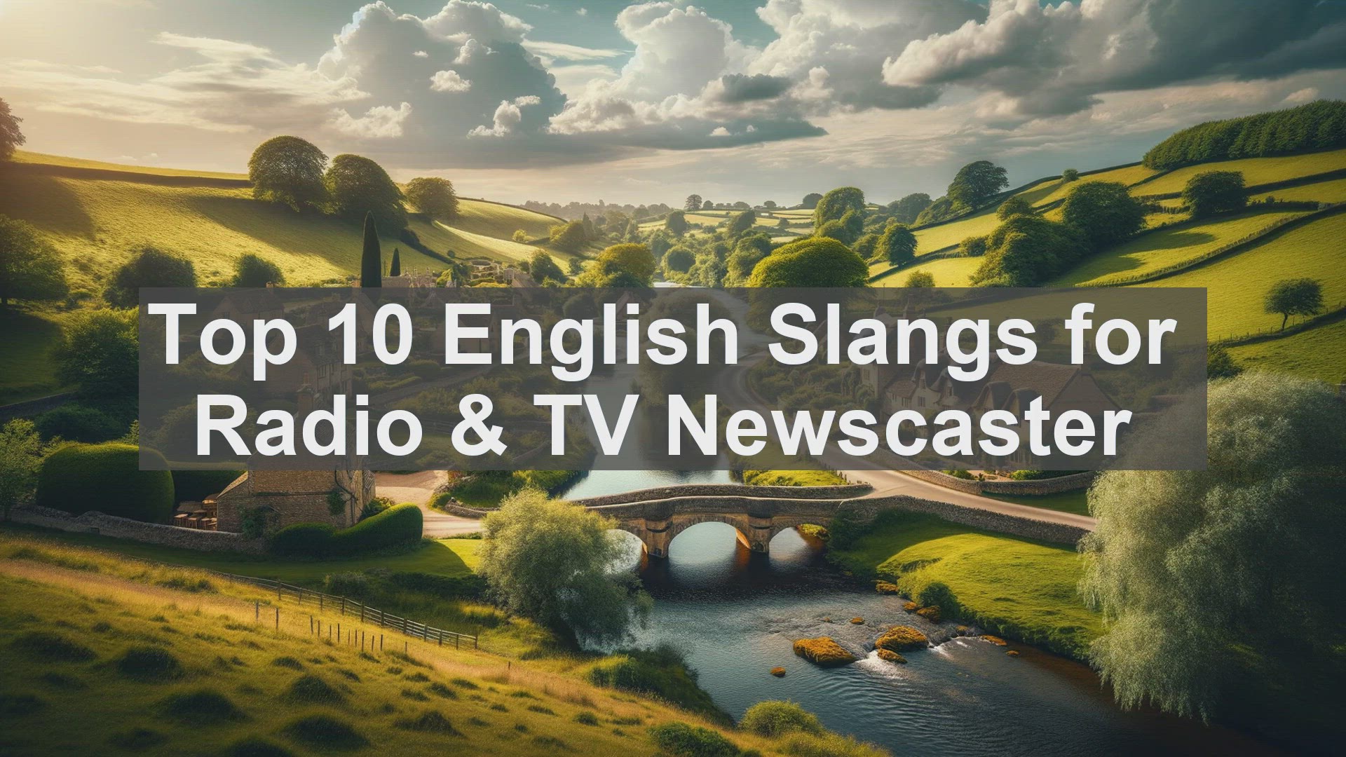 'Video thumbnail for Top 10 English Slangs for Radio  TV Newscaster'