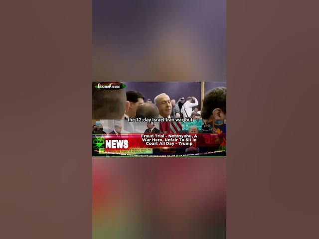 Video thumbnail for Fraud Trial - Netanyahu, A War Hero, Unfair To Sit In Court All Day - Trump