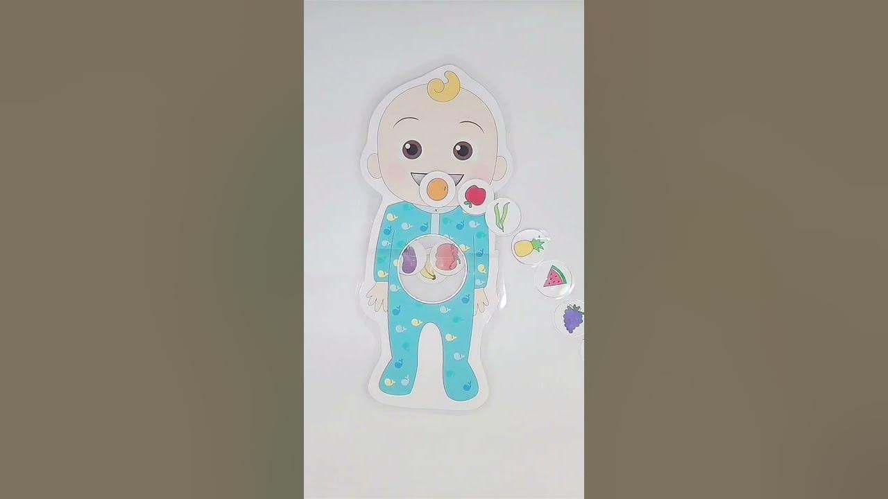 'Video thumbnail for COCOMELON Toddler Activity - FREE PRINTABLE - Feed Baby JJ - Yes Yes Vegetables'