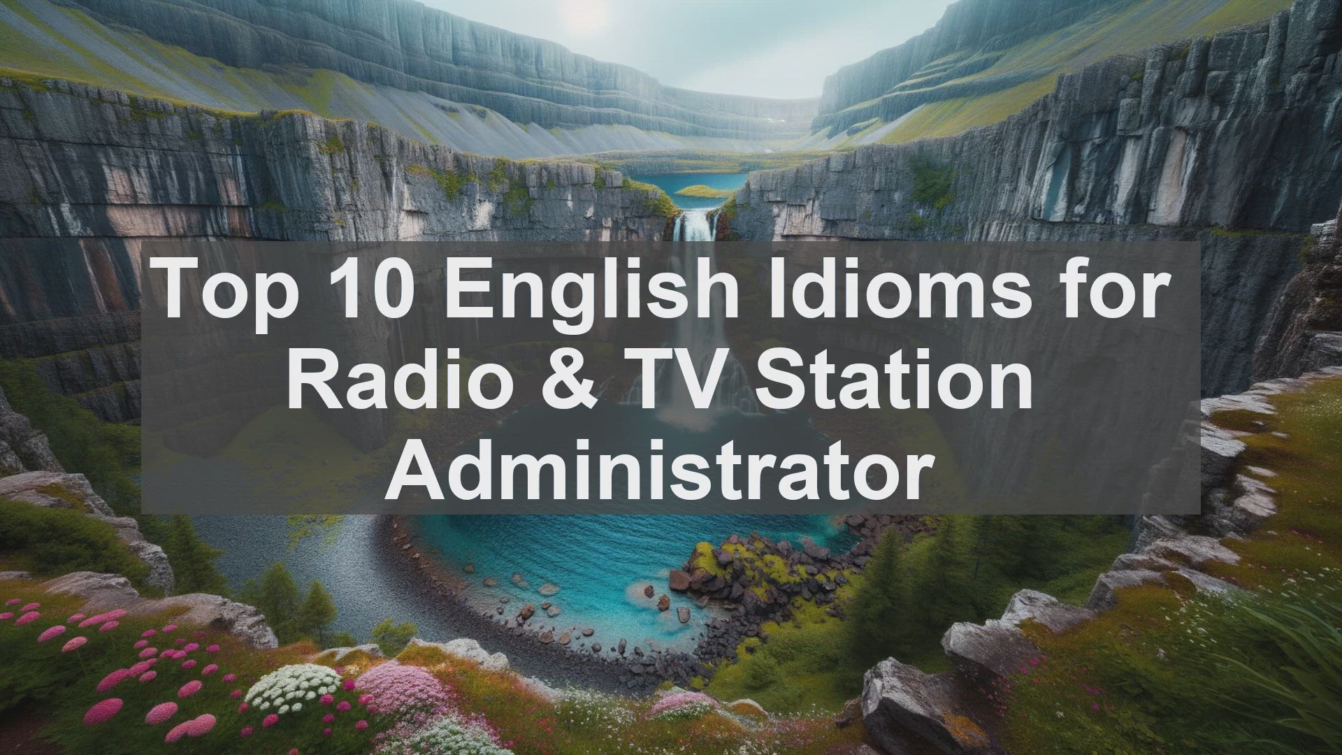 'Video thumbnail for Top 10 English Idioms for Radio  TV Station Administrator'