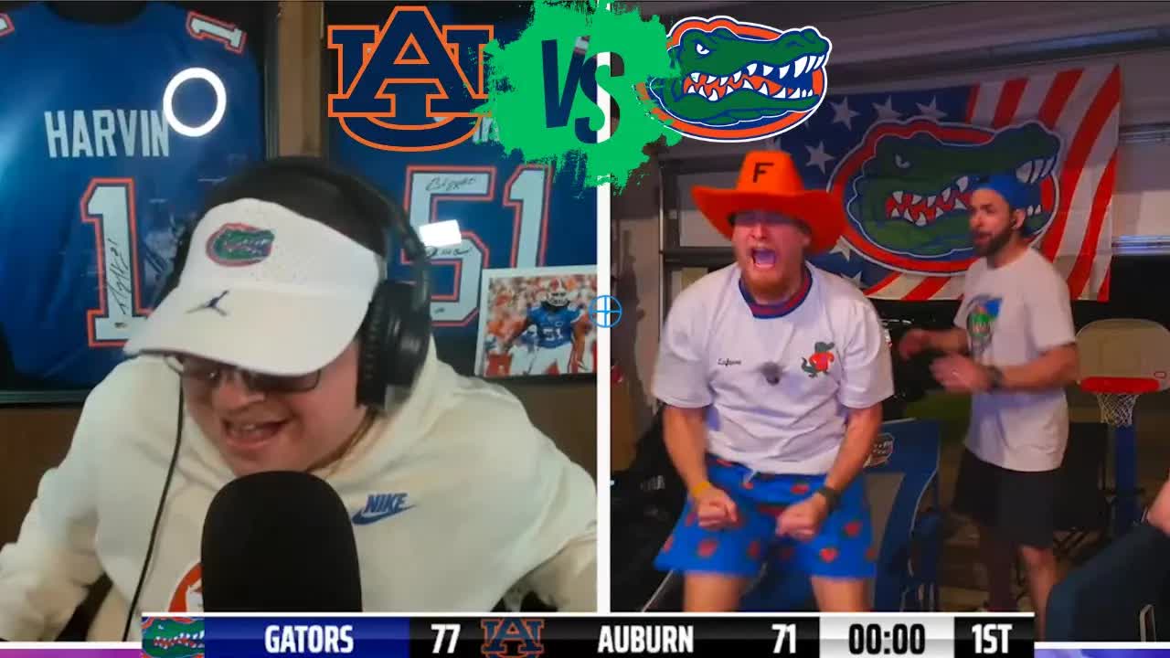 Video thumbnail for Florida Gators EPIC WIN in FINAL 4 GATOR FANS GO CRAZY