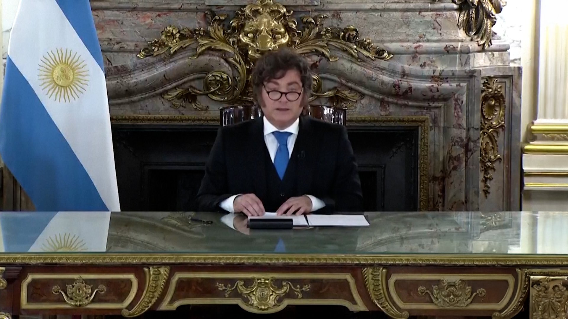 Video thumbnail for Argentina’s Milei threatens sanctions over Falklands oil drilling