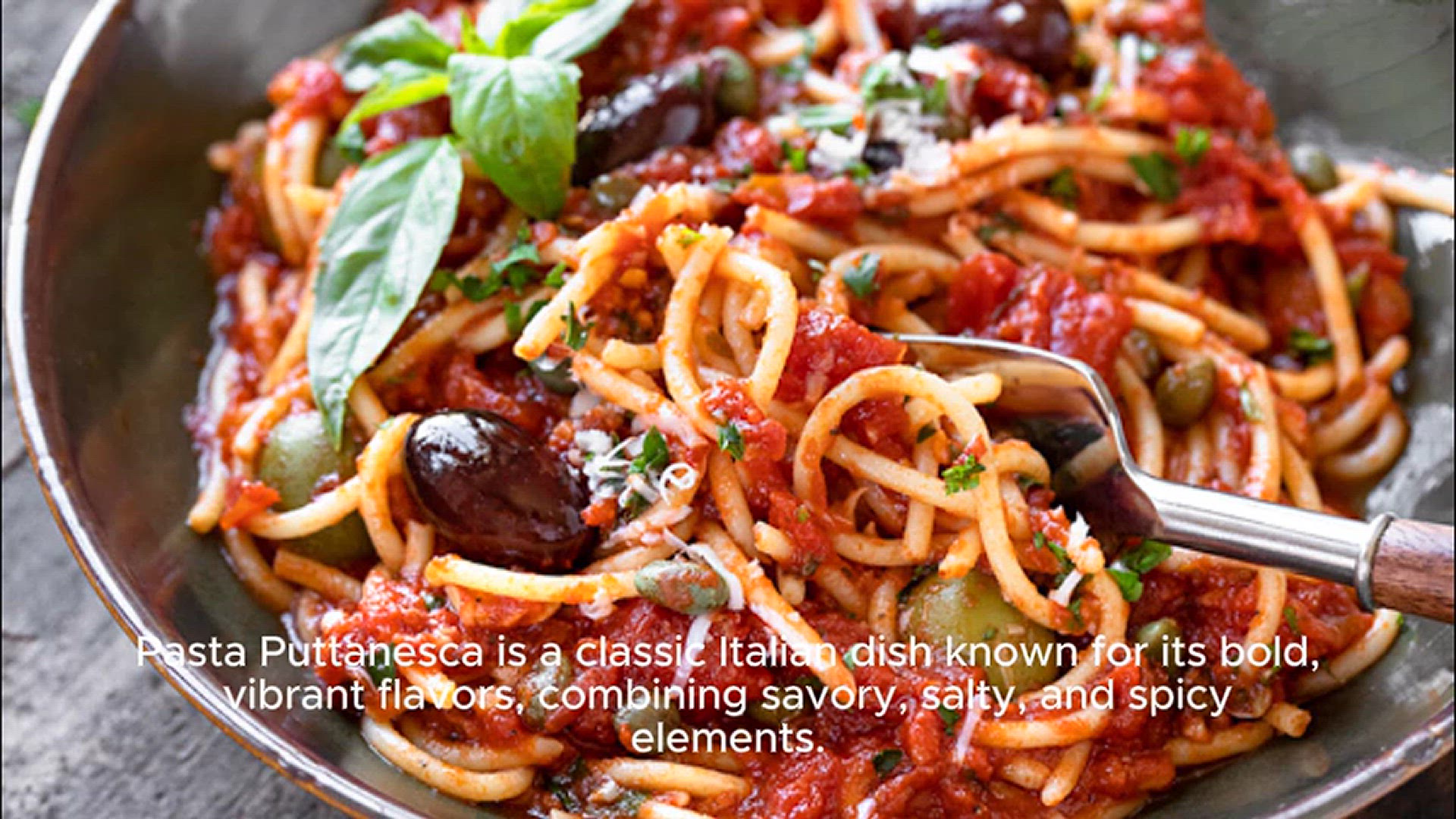 'Video thumbnail for Puttanesca pasta recipe'