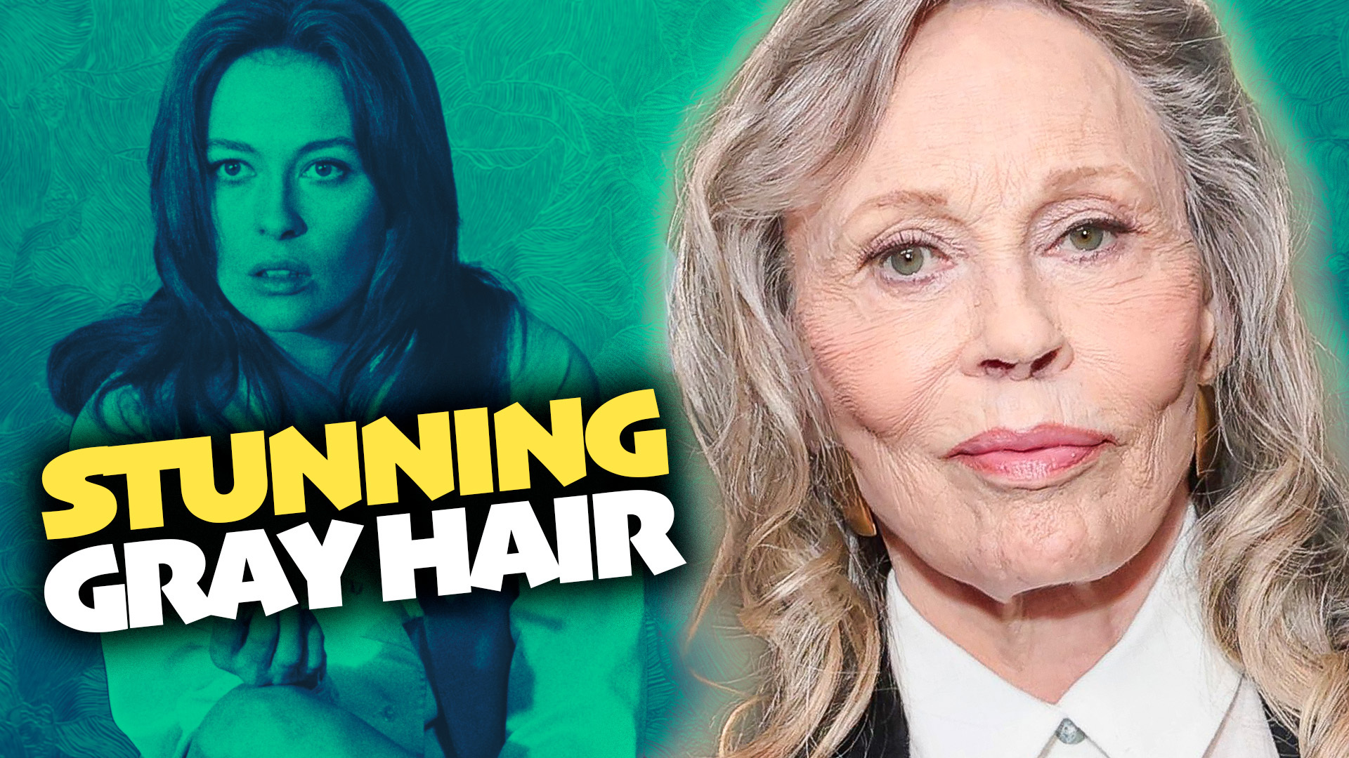 Video thumbnail for Old Hollywood's Faye Dunaway Has Had A Gorgeous Gray Hair Transformation