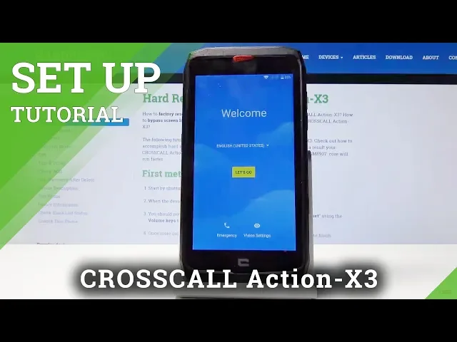 Video thumbnail for How to Set Up CROSSCALL Action-X3 - Activate & Configure