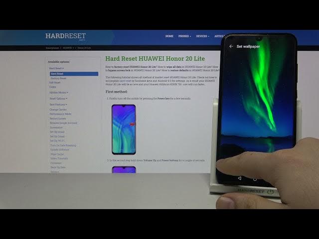 Video thumbnail for How to Change Wallpaper on HUAWEI HONOR 20 LITE - Set Up Wallpaper