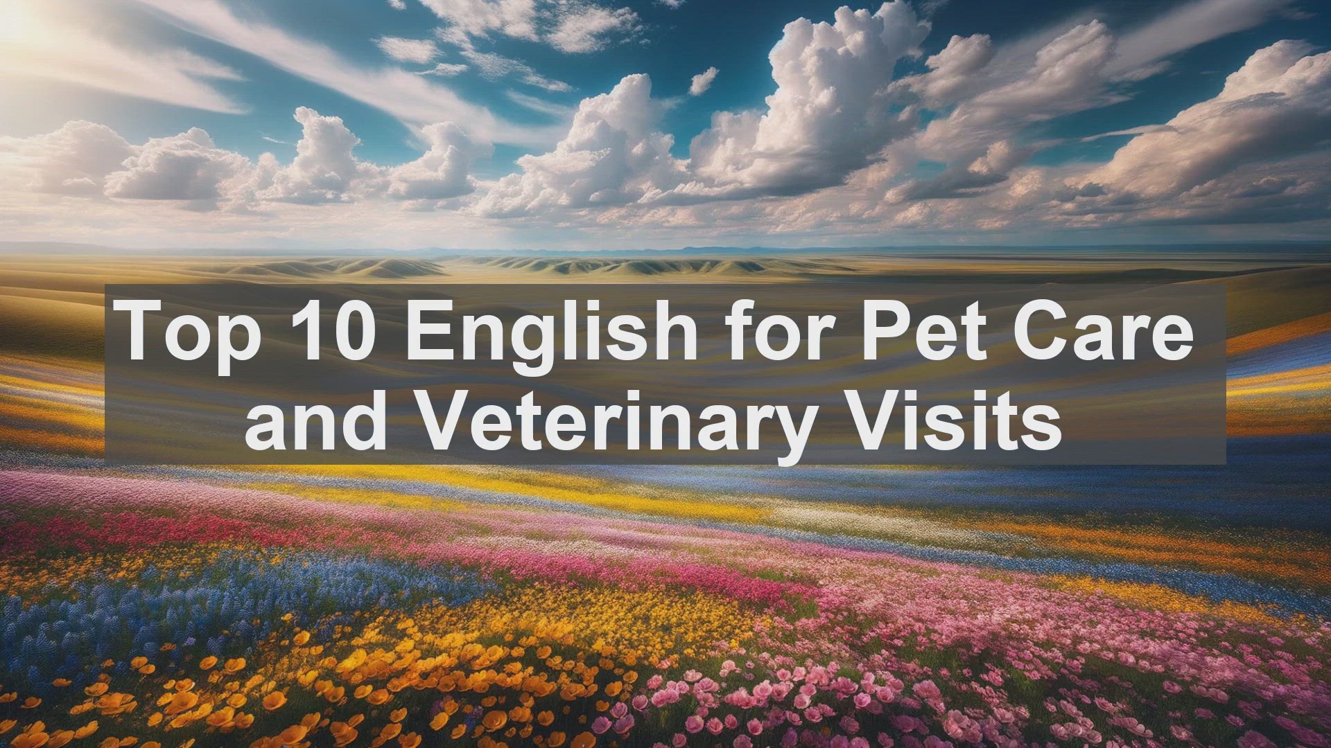 'Video thumbnail for Top 10 English for Pet Care and Veterinary Visits'