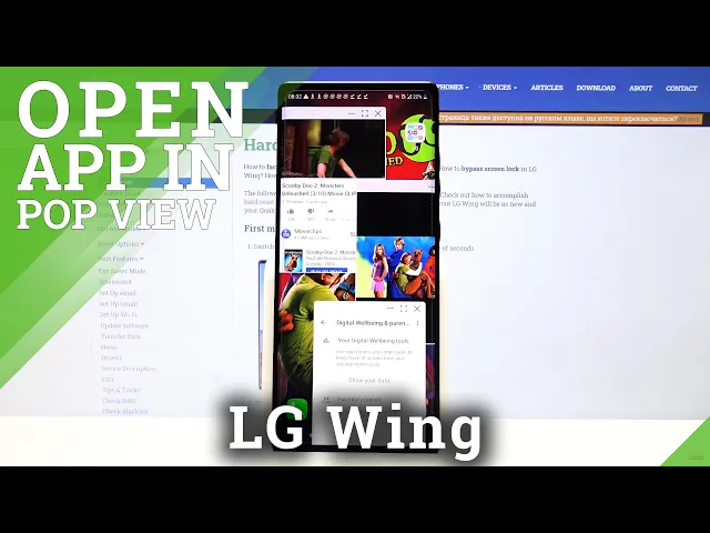 Video thumbnail for Open Apps in Pop Up View on LG Wing – Apps in Floating Windows