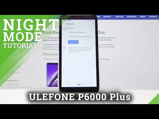 Video thumbnail for How to Activate Night Mode in ULEFONE P6000 Plus - Eye Protection