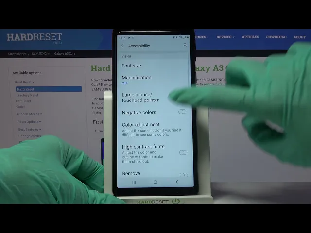 Video thumbnail for How to Activate High Contrast Text on Samsung Galaxy A3 Core – Enable High Contrast Text