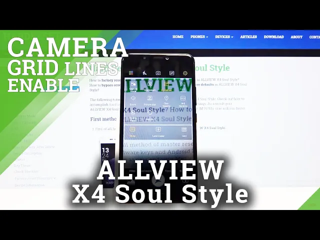 Video thumbnail for How to Use Camera Grid Lines in ALLVIEW X4 Soul Style – Orientation Lines