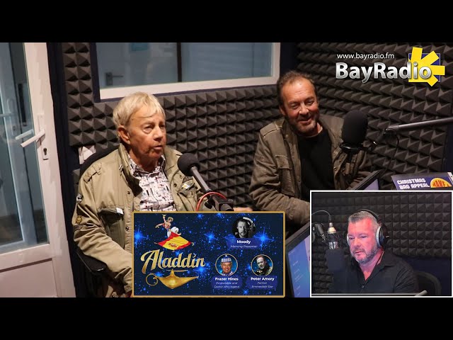 'Video thumbnail for EMMERDALE STARS Frazer Hines and Peter Amory appearing on the Costa Blanca | With Moody on BayRadio'