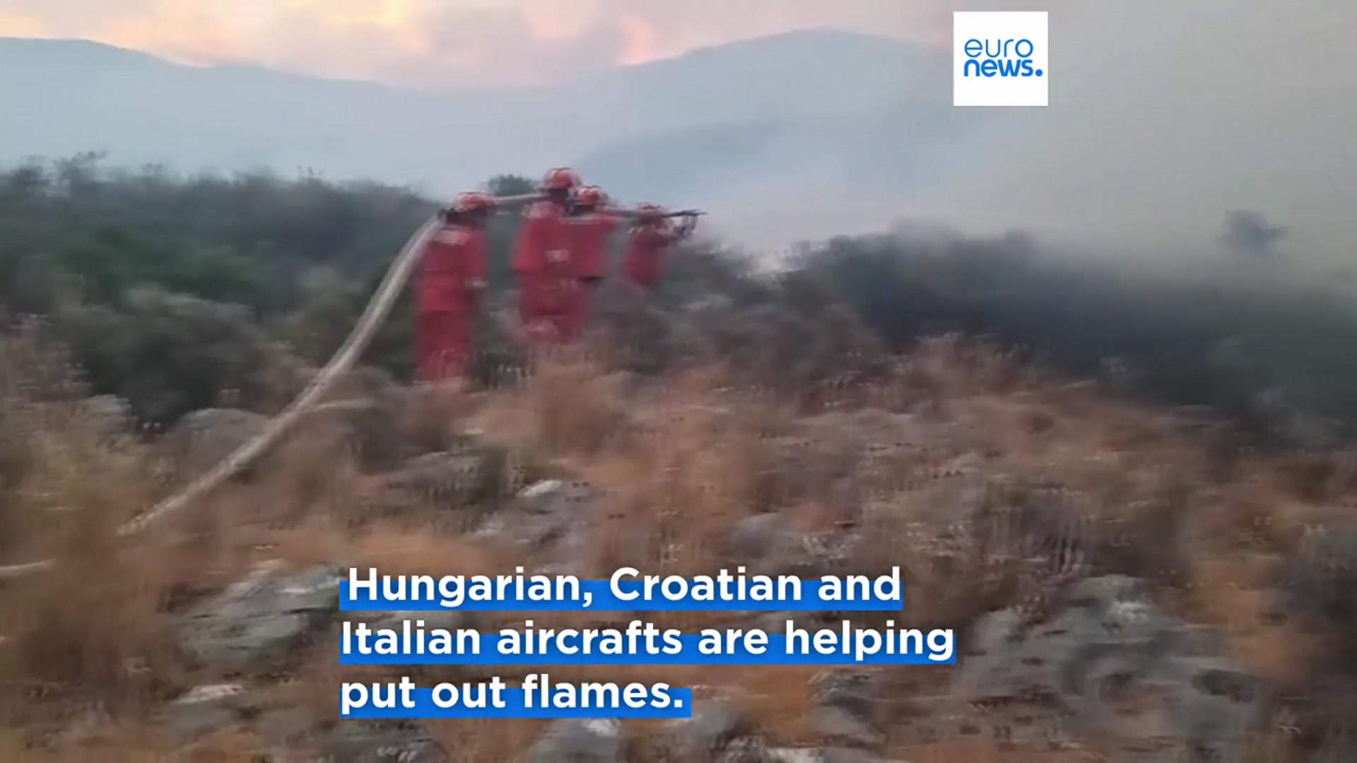 'Video thumbnail for Albania and Bulgaria ask EU for help to deal with raging wildfires'