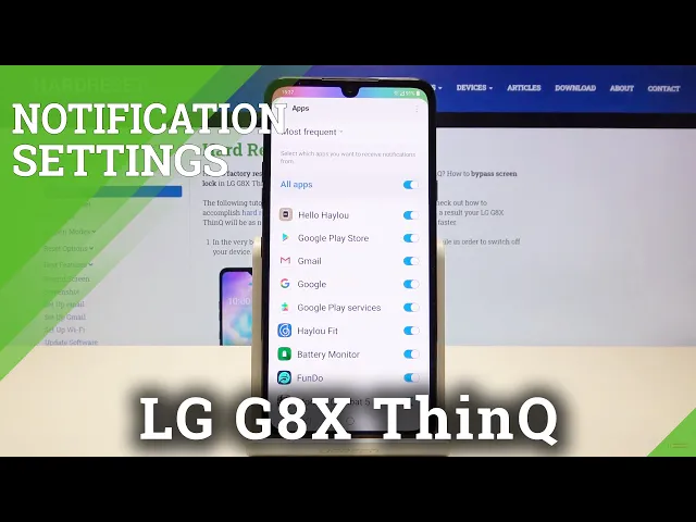 Video thumbnail for LG G8X ThinQ Notification Settings - Customize Notifications